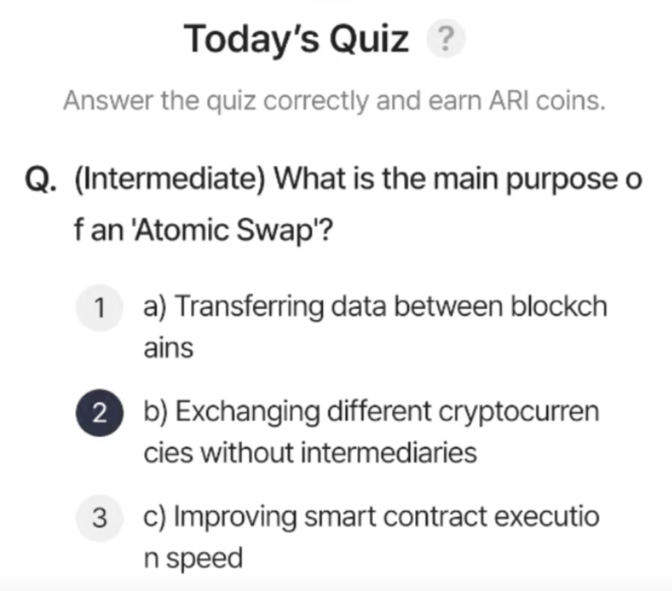 ARI Wallet Daily Quiz Answer 10 June 2025 (AriChain)